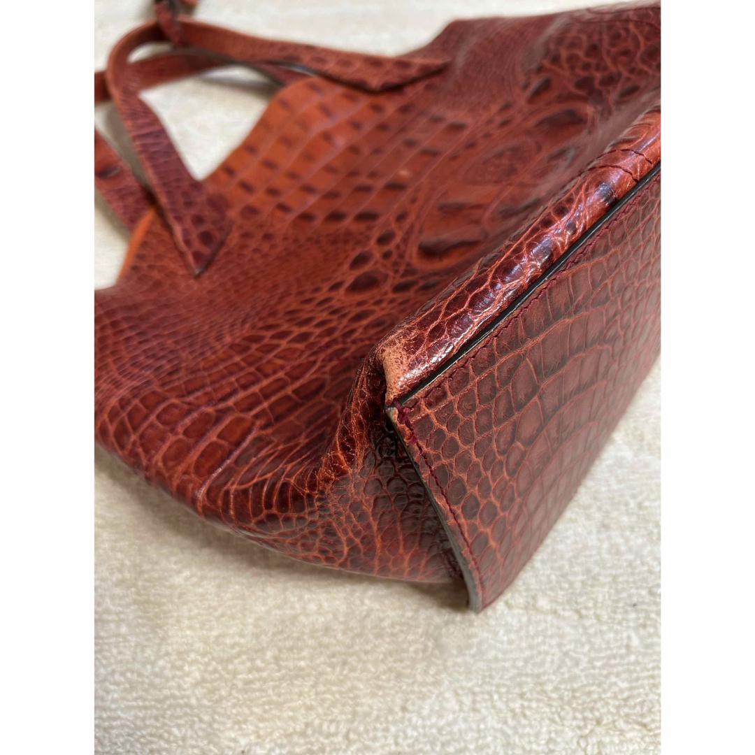 FURLA - フルラ FURLA クロコダイル ワニ皮 ハンドバッグの通販 FURLA - フルラ FURLA クロコダイル ワニ皮 ハンドバッグの通販
