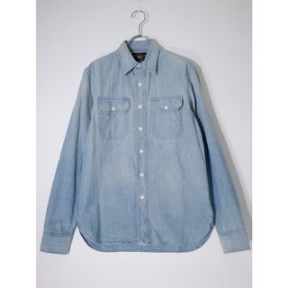 RRL - ダブルアールエル ネイビー コンチョボタン ウエスタン RRL - ダブルアールエル ネイビー コンチョボタン ウエスタン