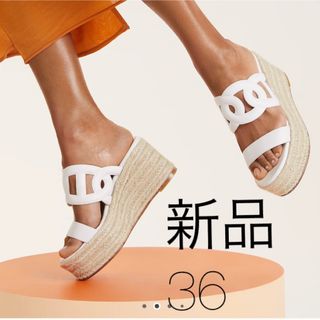 HERMES - 限定SALE☆未使用☆エルメス オアジス デニム サンダル HERMES - 限定SALE☆未使用☆エルメス オアジス デニム サンダル