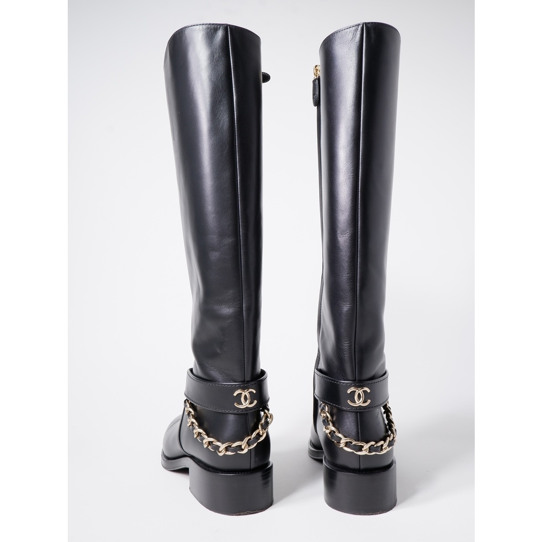 CHANEL - CHANELシャネル 2022AW G39171 High Boots ココマーク CHANEL - CHANELシャネル 2022AW G39171 High Boots ココマーク