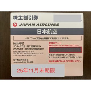 25年11月末期限 JAL 株主優待券 日本航空(その他)