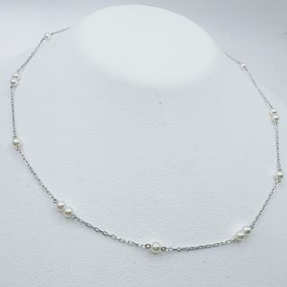 MIKIMOTO - 【極美品】MIKIMOTO アコヤ真珠ダイヤつきネックレス MIKIMOTO - 【極美品】MIKIMOTO アコヤ真珠ダイヤつきネックレス