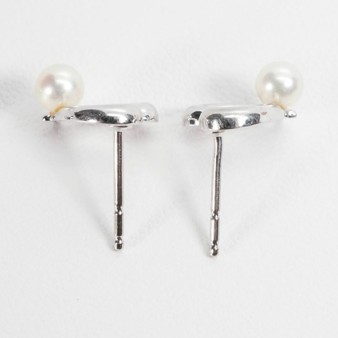 MIKIMOTO - ミキモト ハート K18WG パール ピアス MIKIMOTO /24 MIKIMOTO - ミキモト ハート K18WG パール ピアス MIKIMOTO /24