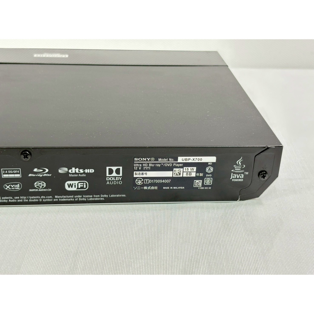 SONY - ソニー UBP-X700 ブルーレイプレーヤー DVD 4Kアップ SONY - ソニー UBP-X700 ブルーレイプレーヤー DVD 4Kアップ