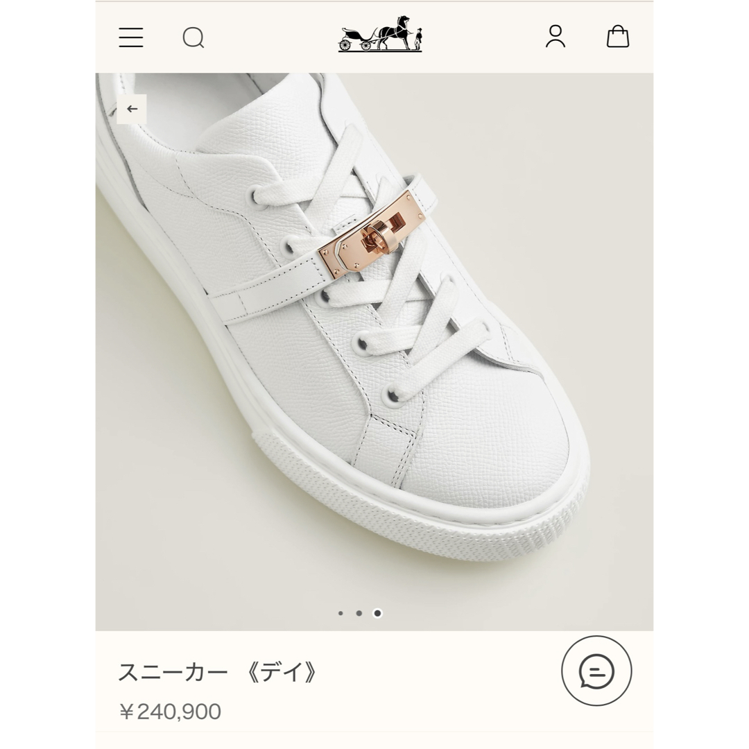 HERMES - エルメス スニーカー デイ 35.5 新品未使用の通販 by HERMES - エルメス スニーカー デイ 35.5 新品未使用の通販 by
