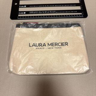 ローラメルシエ(laura mercier)のLAURA MERCIER 特製フラットジッパーポーチ　キャンバスポーチ(ポーチ)