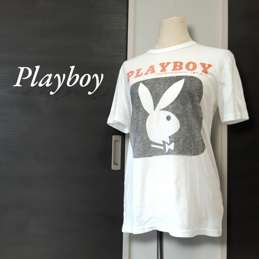 JUNK FOOD - USA製 JUNKFOOD×PLAYBOY プリントTシャツ 薄手の JUNK FOOD - USA製 JUNKFOOD×PLAYBOY プリントTシャツ 薄手の
