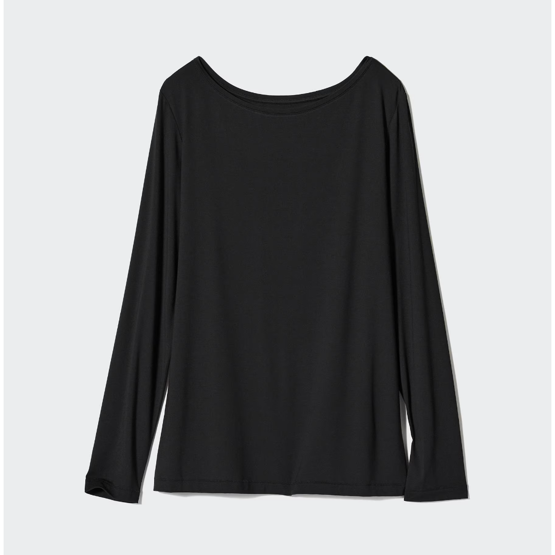 UNIQLO - エアリズム シルクブレンド UVカット クルーネックT UNIQLO - エアリズム シルクブレンド UVカット クルーネックT