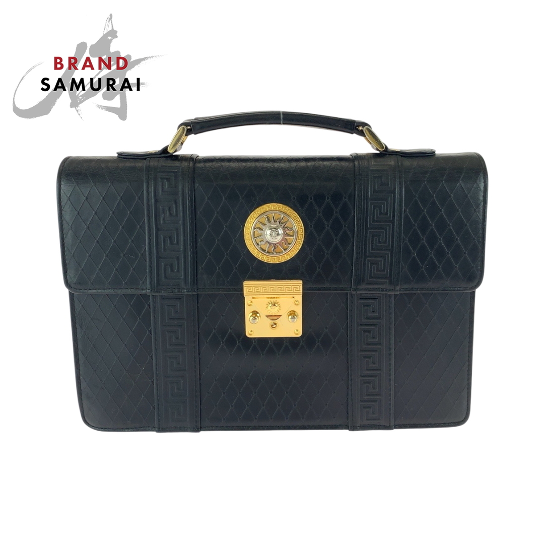VERSACE - 美品 VERSACE ヴェルサーチ サンバースト ブラック 黒 VERSACE - 美品 VERSACE ヴェルサーチ サンバースト ブラック 黒