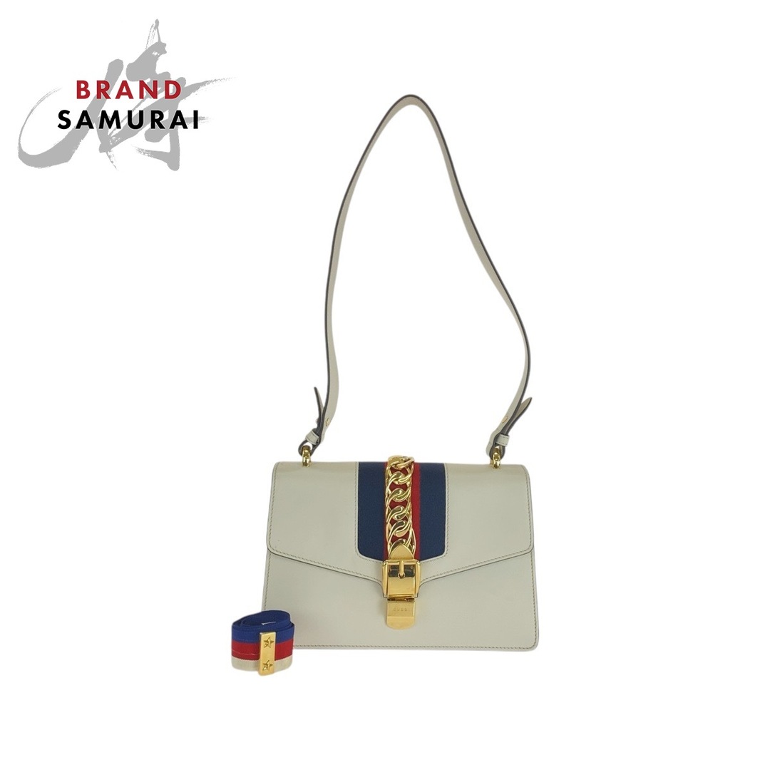 GUCCI - GUCCI グッチ シェリーライン シルヴィ アイボリー 白 GUCCI - GUCCI グッチ シェリーライン シルヴィ アイボリー 白