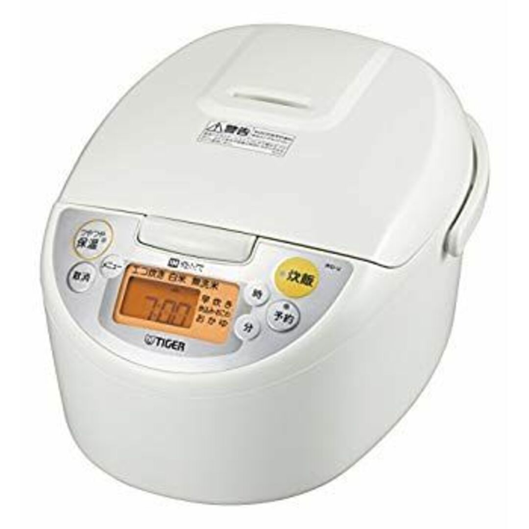 タイガー IH 炊飯器 一升 ホワイト 炊きたて 炊飯 ジャー JKD-V180-W Tiger w17b8b5 スマホ/家電/カメラの調理家電(炊飯器)の商品写真