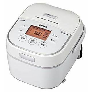 タイガー IH 炊飯器 3合 ホワイト レシピ付 tacook 炊きたて 炊飯 ジャー JKU-A551-W Tiger ggw725x(炊飯器)