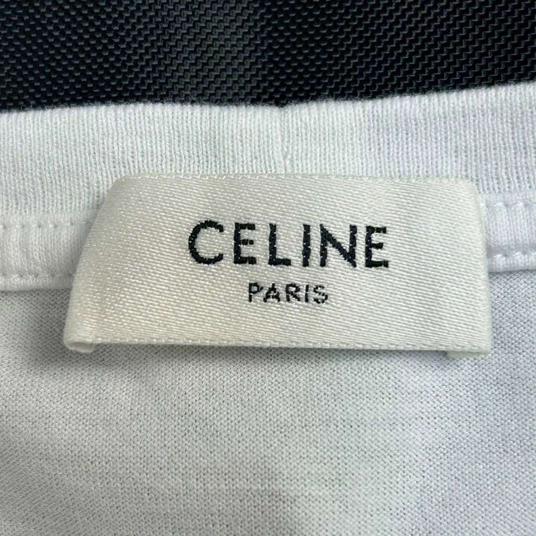 CELINE - 【美品・定番】セリーヌ☆ブランドロゴ入りTシャツ CELINE - 【美品・定番】セリーヌ☆ブランドロゴ入りTシャツ
