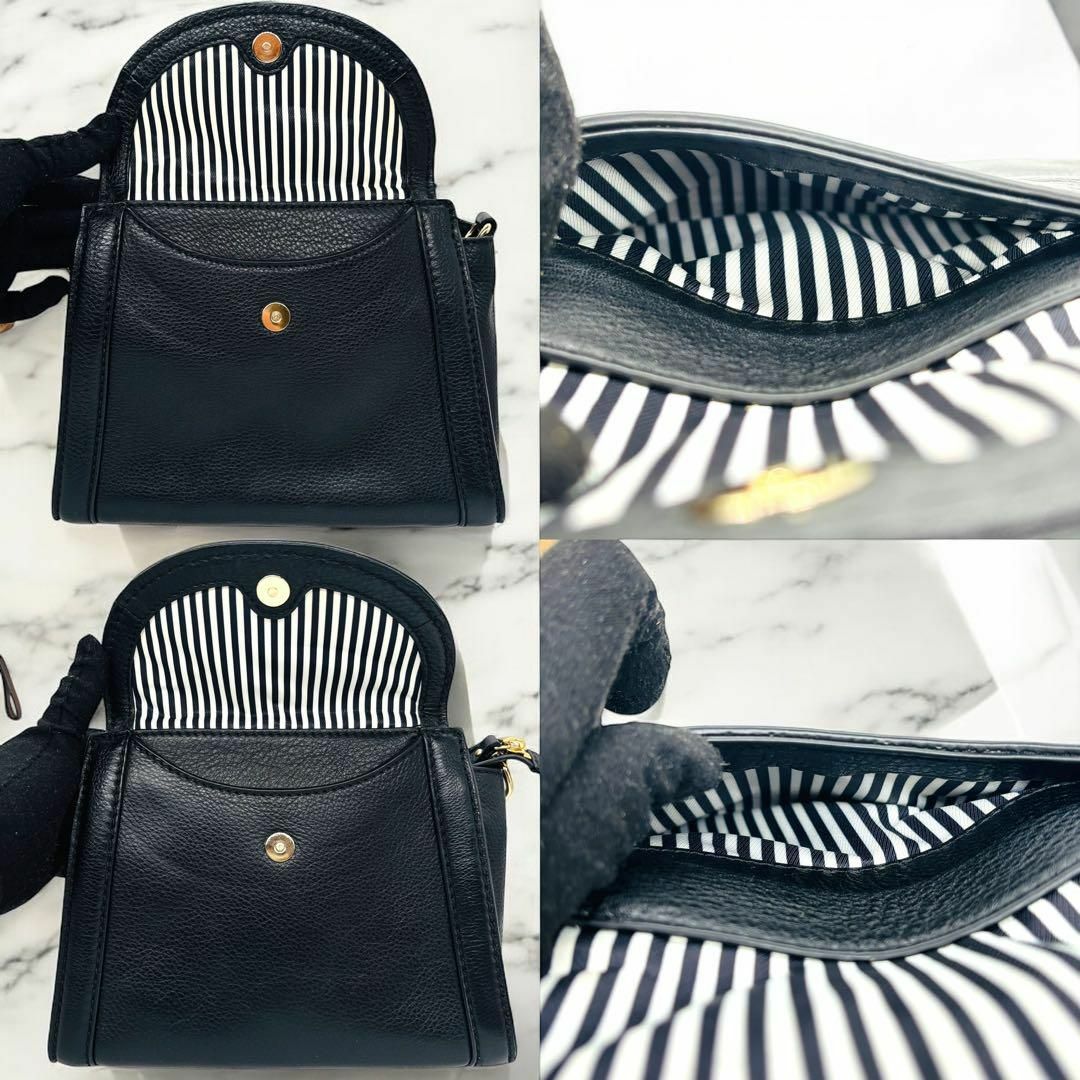kate spade NEW YORK - 【美品】kate spade ブラック レザー kate spade NEW YORK - 【美品】kate spade ブラック レザー