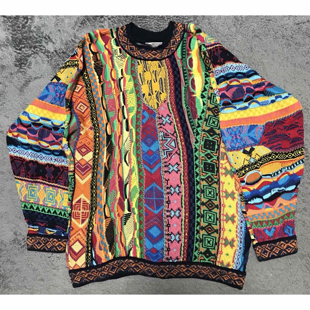 COOGI - coogi マルチカラー3Dニットの通販 by TK|クージーなら COOGI - coogi マルチカラー3Dニットの通販 by TK|クージーなら