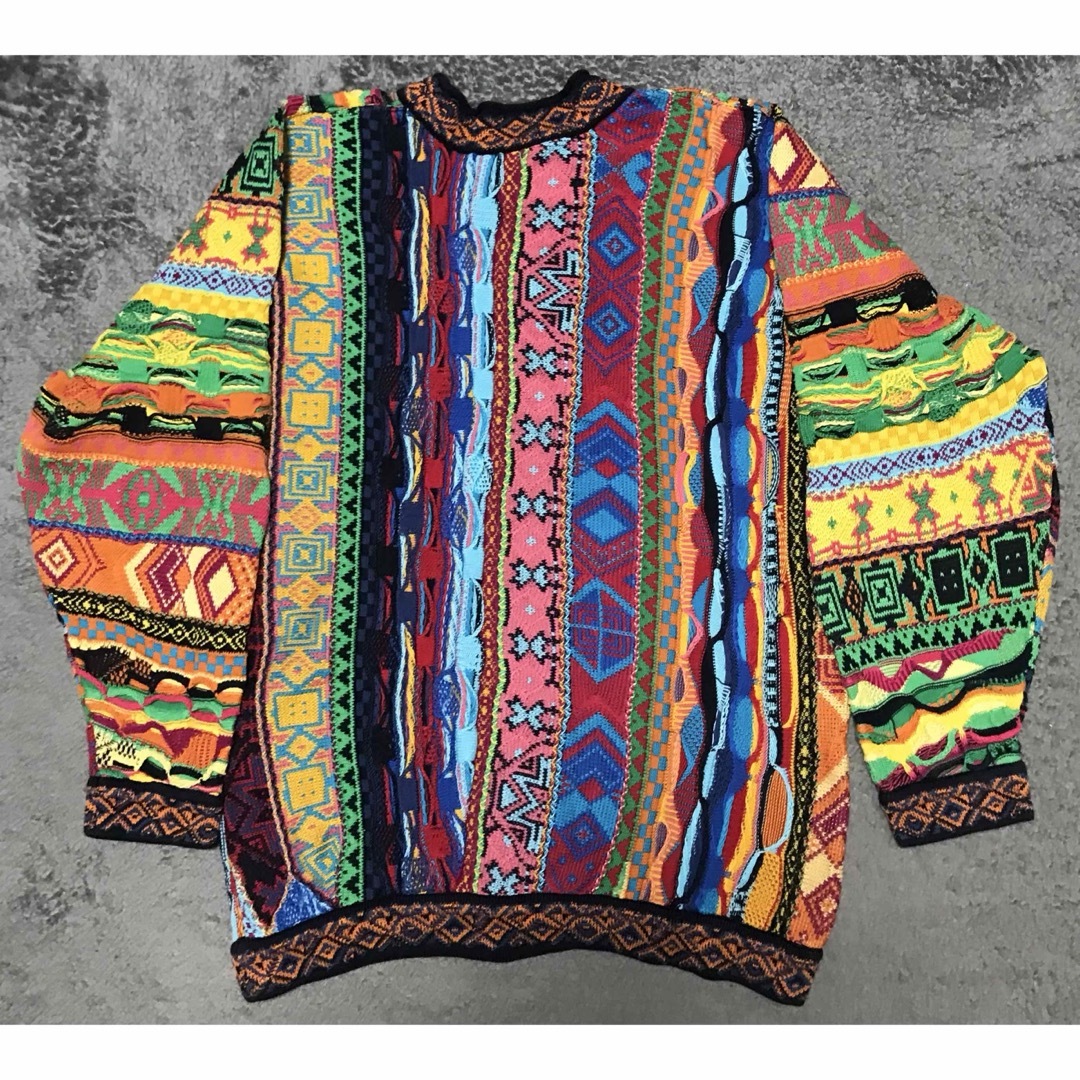 COOGI - coogi マルチカラー3Dニットの通販 by TK|クージーなら COOGI - coogi マルチカラー3Dニットの通販 by TK|クージーなら