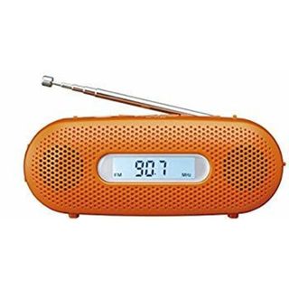 パナソニック ラジオ FM/AM/ワイドFM対応 手回し充電対応 オレンジ RF-TJ20-D ggw725x(ラジオ)