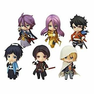 ねんどろいどぷち 刀剣乱舞-ONLINE- 部隊一 GSCオンライン 一次出荷分 予約特典・特製ねんぷち台座 刀紋・金 6種セット付属 ノンスケール ABS&PV(その他)