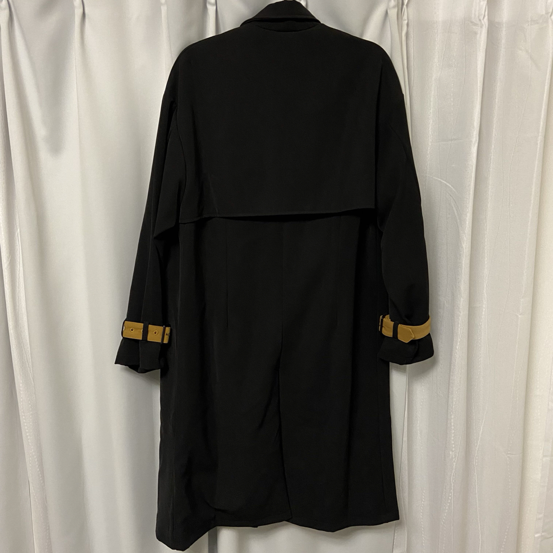美品】KUUUPY ヨーク付き配色オーバーステンカラーコートの通販 美品】KUUUPY ヨーク付き配色オーバーステンカラーコートの通販
