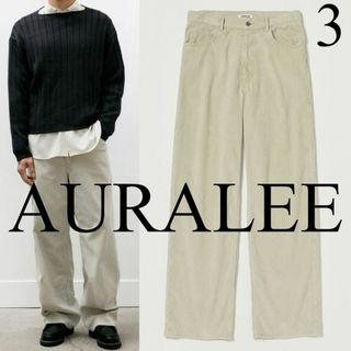AURALEE - AURALEE CORDUROY WIDE 5P PANTS 3の通販 by 値下げ AURALEE - AURALEE CORDUROY WIDE 5P PANTS 3の通販 by 値下げ