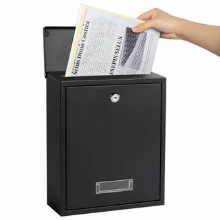 【特価商品】Lysmics 郵便ポスト メールボック 壁掛け ロック鍵付き A4(その他)