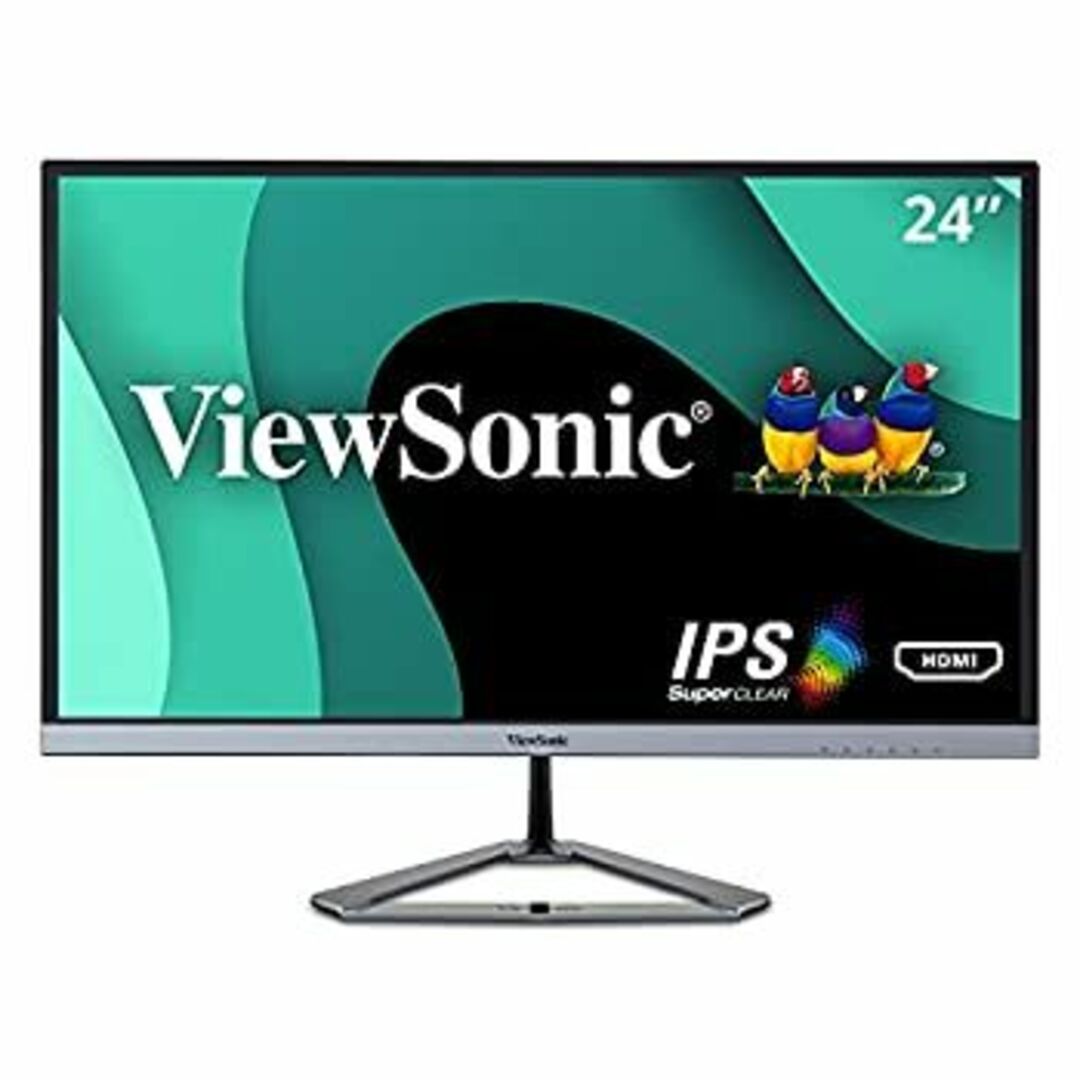 ViewSonic 23.8インチモニター/1920x1080/SuperClear?AH-IPS/超薄型設計/HDMI/DisplayPort/VX2476-smhd スマホ/家電/カメラのPC/タブレット(ディスプレイ)の商品写真