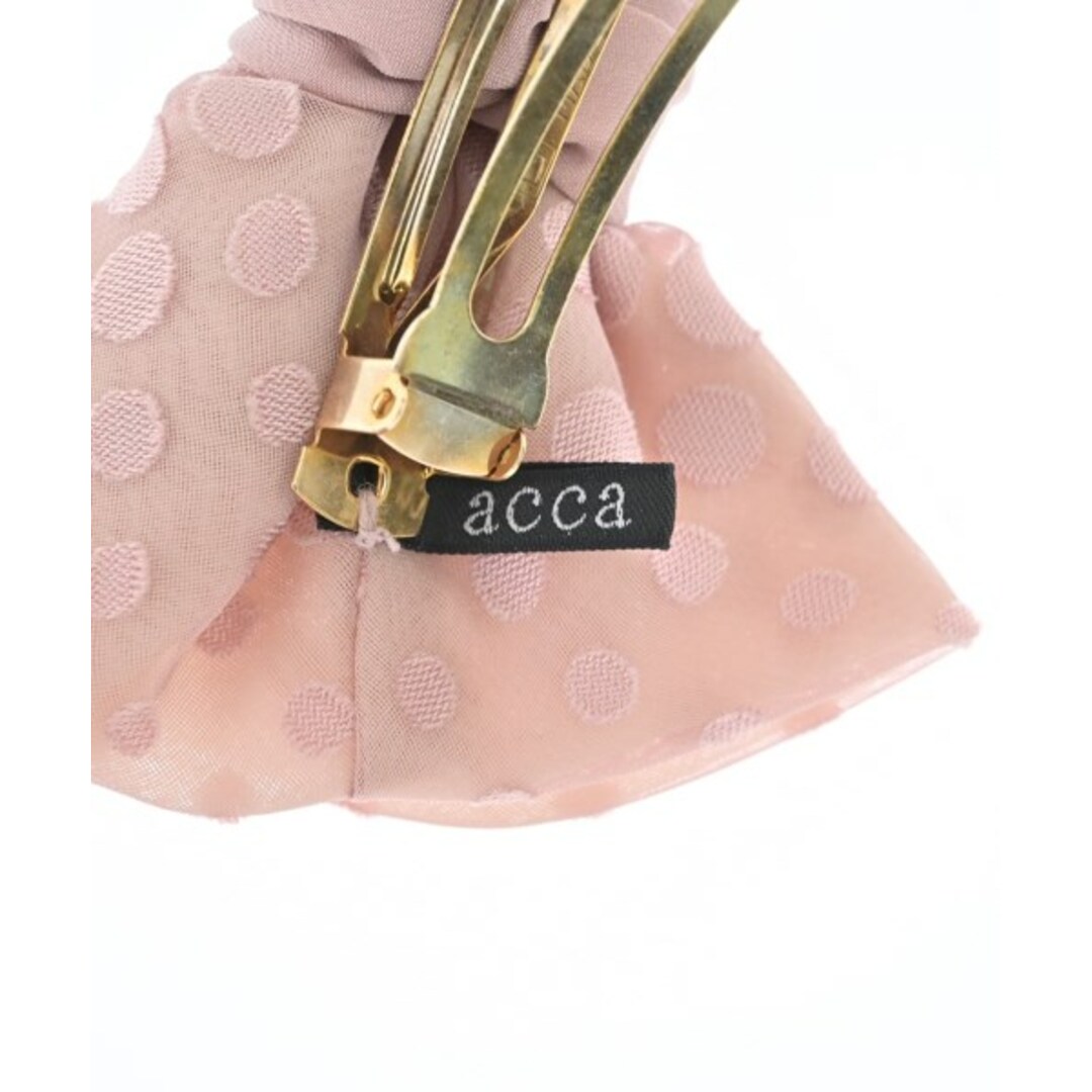 acca - acca アッカ ヘアアクセサリー - ピンク 【古着】【中古 acca - acca アッカ ヘアアクセサリー - ピンク 【古着】【中古