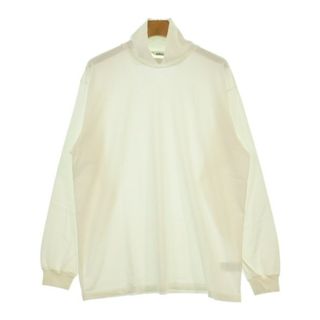 AURALEE - AURALEE オーラリー Tシャツ・カットソー 5(L位) 白 AURALEE - AURALEE オーラリー Tシャツ・カットソー 5(L位) 白
