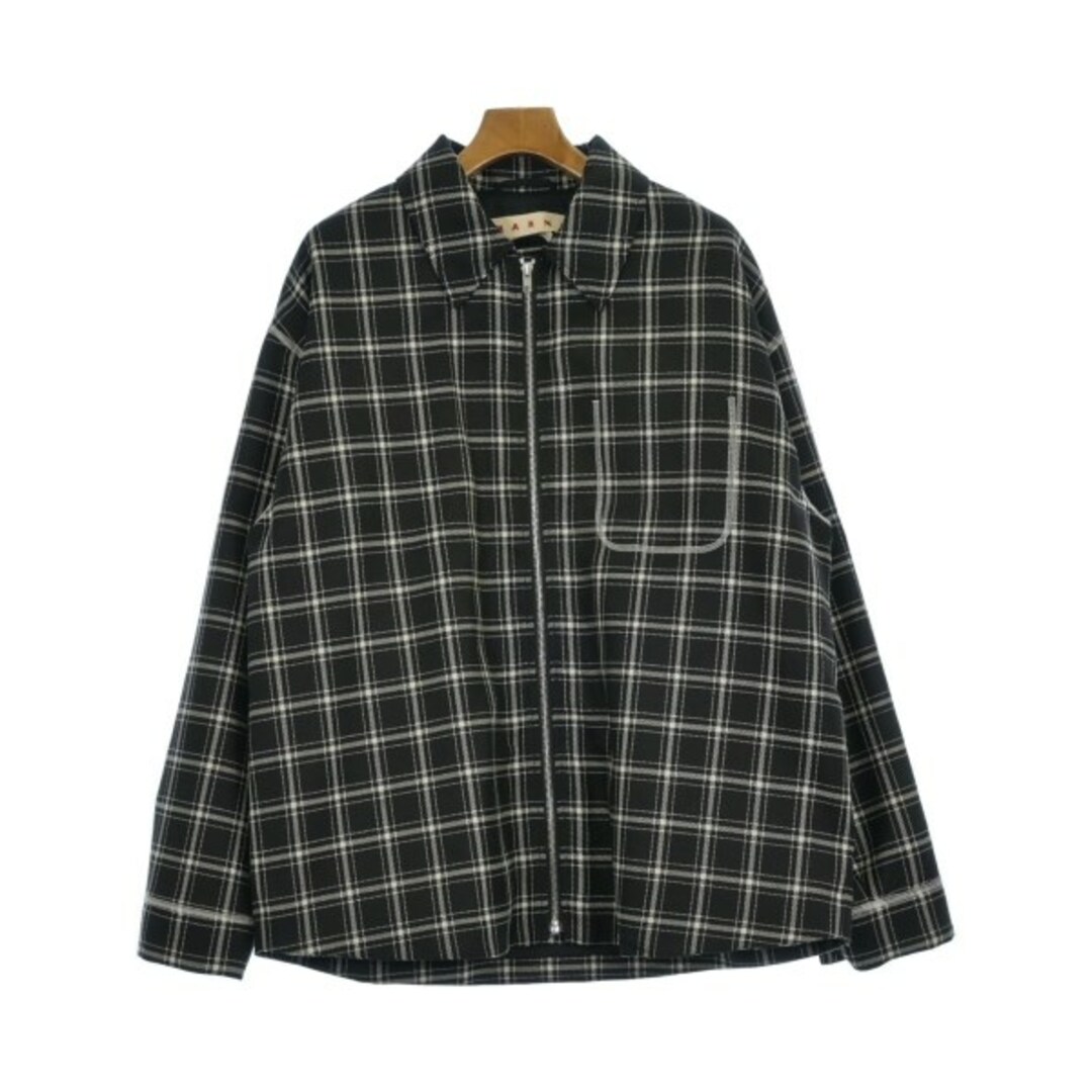 MARNI - MARNI マルニ ブルゾン(その他) 48(L位) 黒x白 MARNI - MARNI マルニ ブルゾン(その他) 48(L位) 黒x白