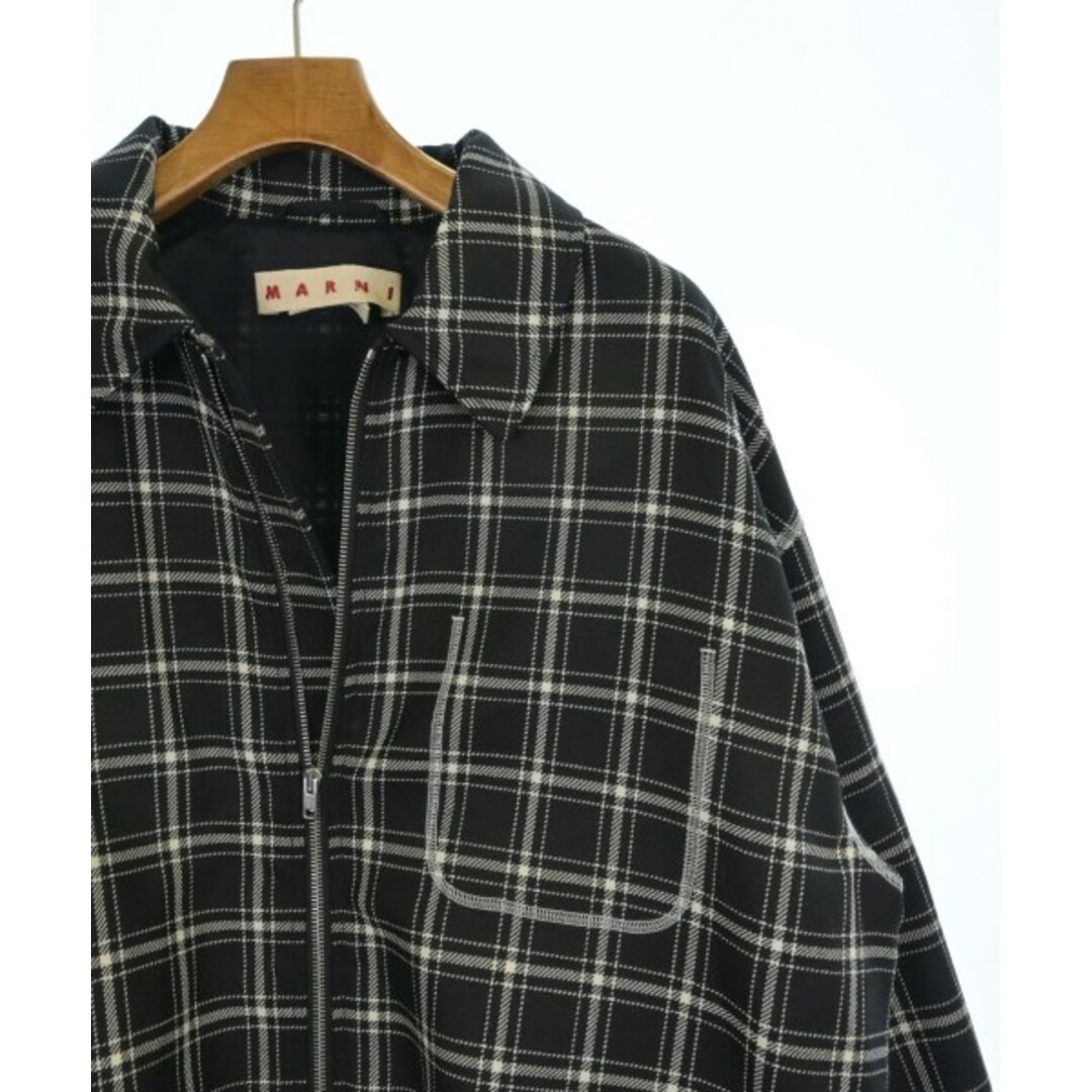 MARNI - MARNI マルニ ブルゾン(その他) 48(L位) 黒x白 MARNI - MARNI マルニ ブルゾン(その他) 48(L位) 黒x白