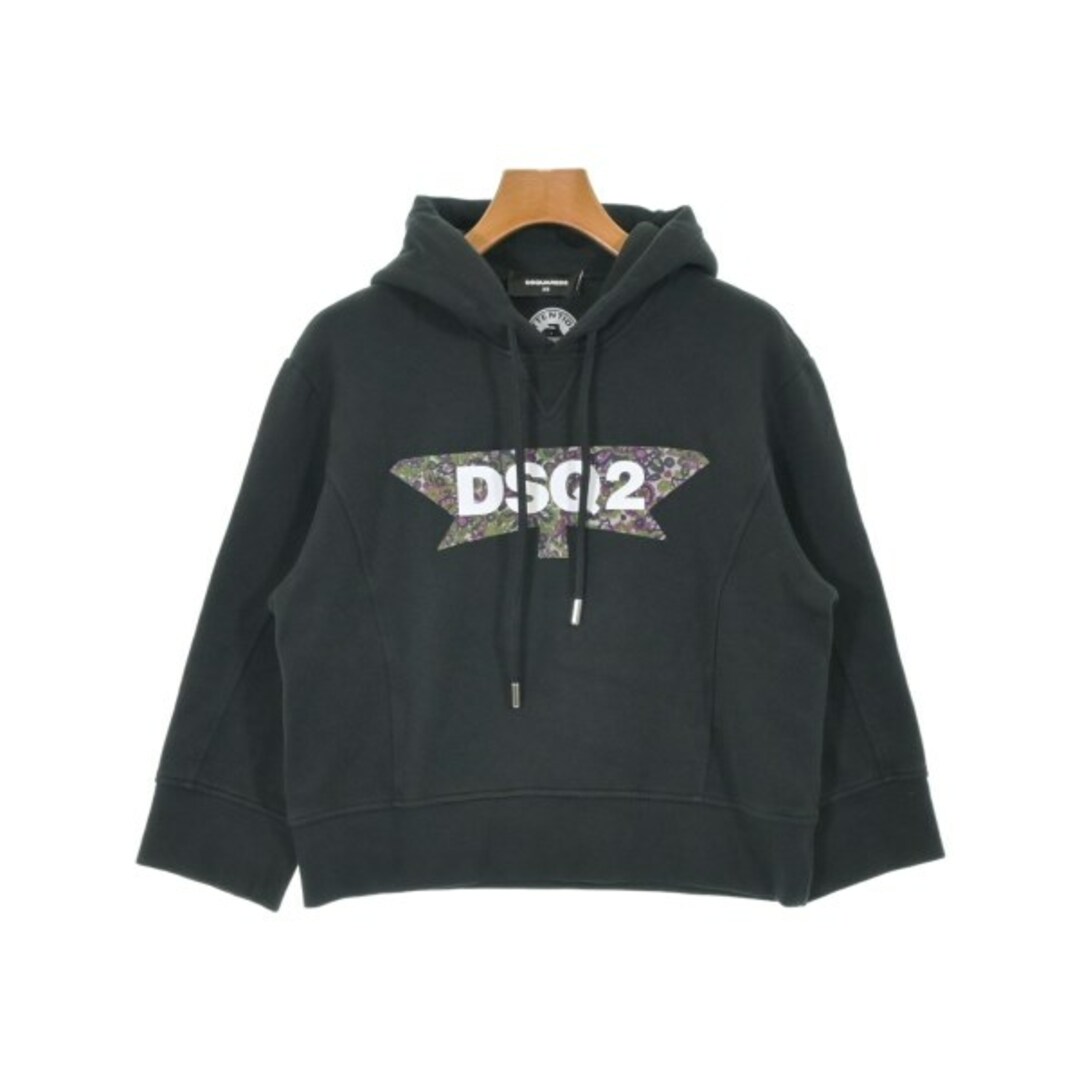 DSQUARED ディースクエアード パーカー XS 黒 【古着】【中古 DSQUARED ディースクエアード パーカー XS 黒 【古着】【中古