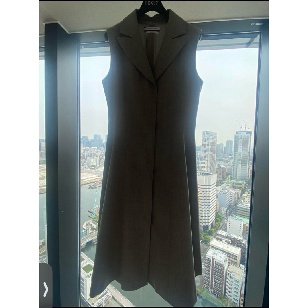 FOXEY - 新品同様♡フォクシー グレーワンピース 2way ジレ 38 FOXEY - 新品同様♡フォクシー グレーワンピース 2way ジレ 38