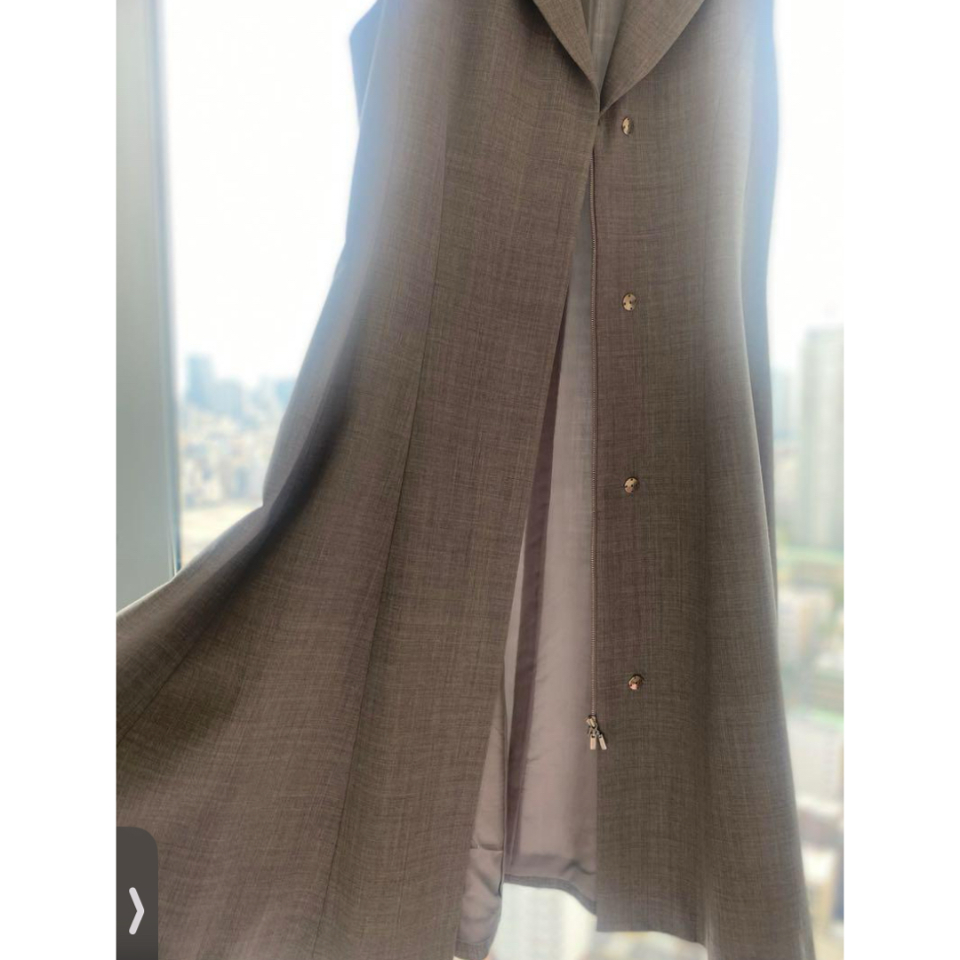 FOXEY - 新品同様♡フォクシー グレーワンピース 2way ジレ 38 FOXEY - 新品同様♡フォクシー グレーワンピース 2way ジレ 38