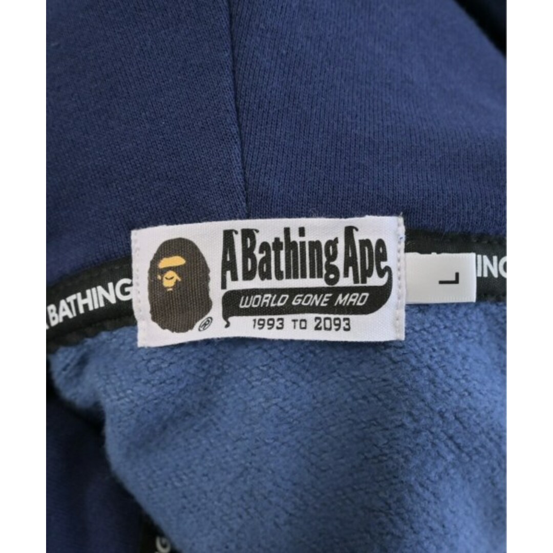 A BATHING APE - A BATHING APE パーカー L 青x黒xグレー等(総柄 A BATHING APE - A BATHING APE パーカー L 青x黒xグレー等(総柄