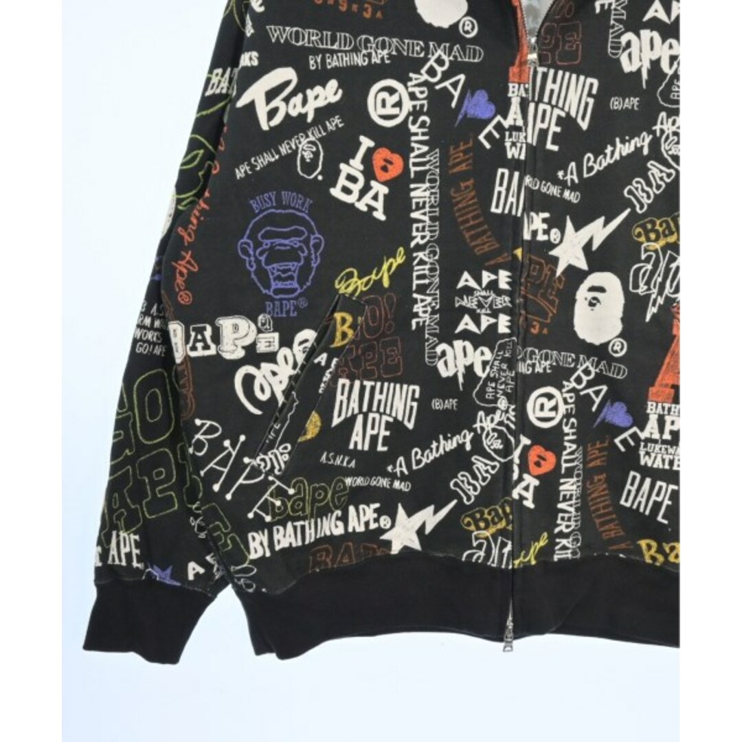 A BATHING APE - A BATHING APE パーカー L 黒x白xオレンジ等(総 A BATHING APE - A BATHING APE パーカー L 黒x白xオレンジ等(総