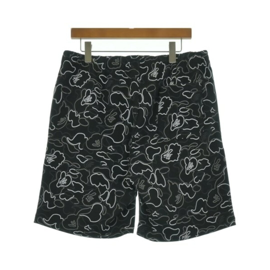 A BATHING APE - A BATHING APE ショートパンツ L 黒xグレーx白 A BATHING APE - A BATHING APE ショートパンツ L 黒xグレーx白
