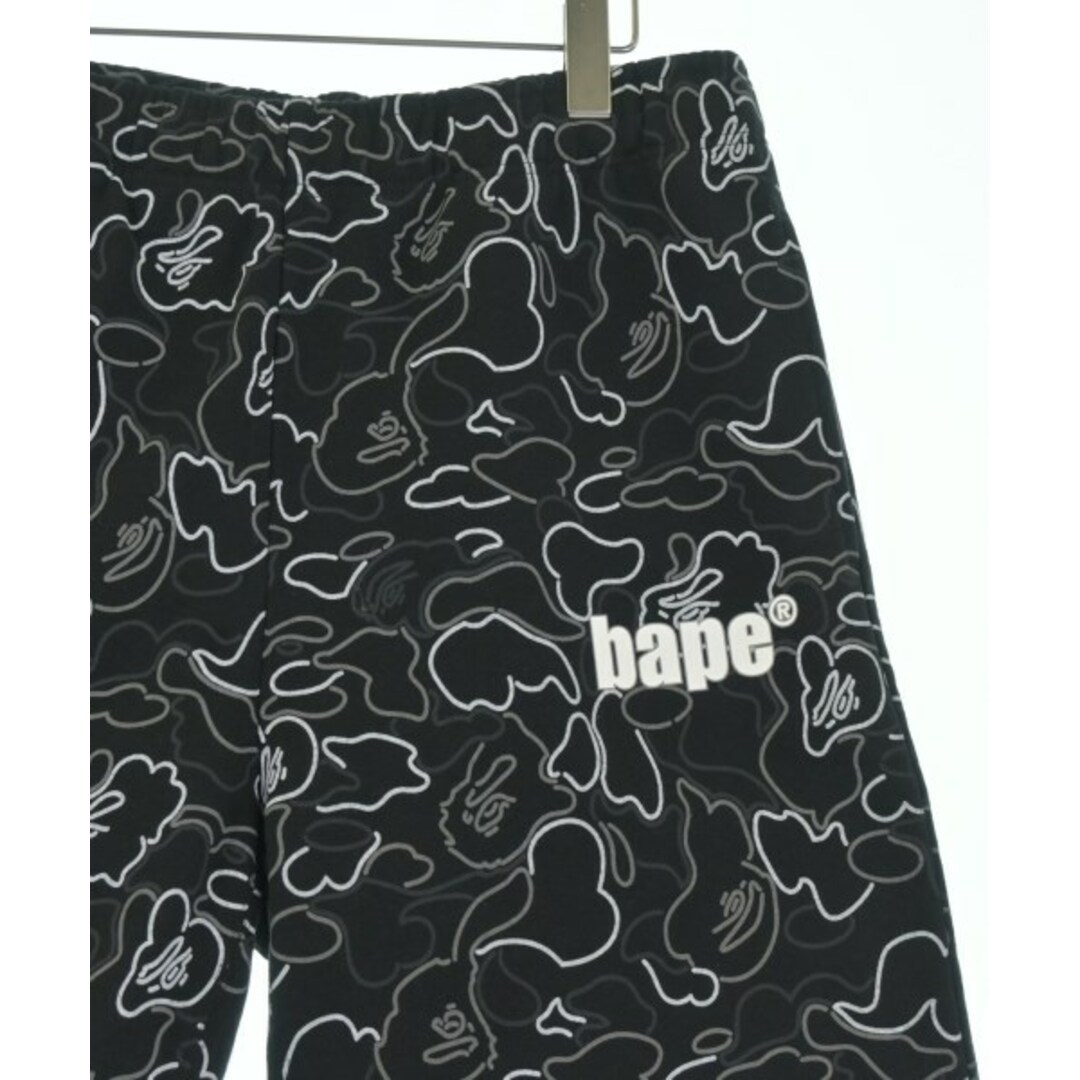 A BATHING APE - A BATHING APE ショートパンツ L 黒xグレーx白 A BATHING APE - A BATHING APE ショートパンツ L 黒xグレーx白