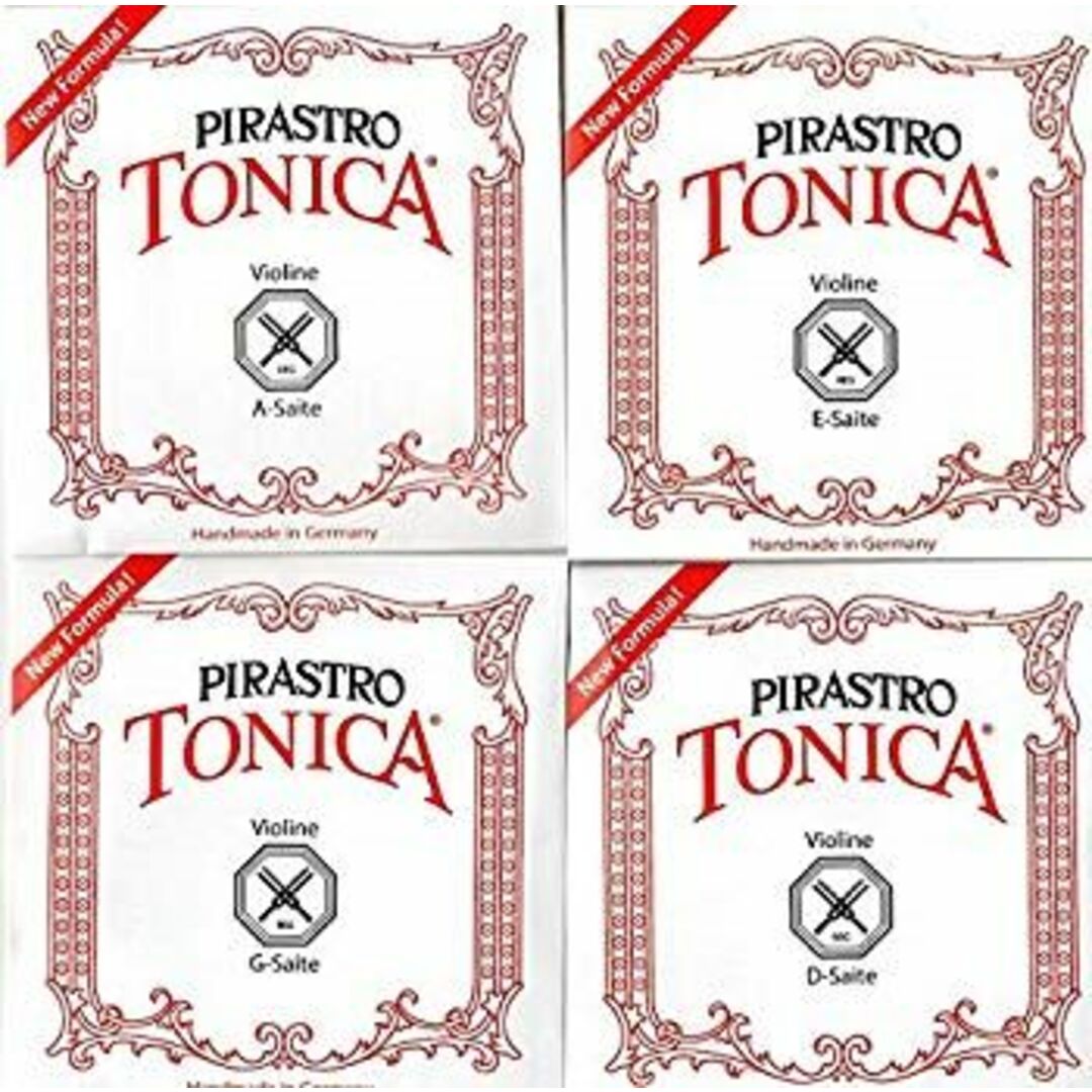 バイオリン弦 PIRASTRO TONICA トニカ 4/4サイズ 4弦セット(E線: ボール#3127シルバリー) dwos6rj 楽器の弦楽器(その他)の商品写真