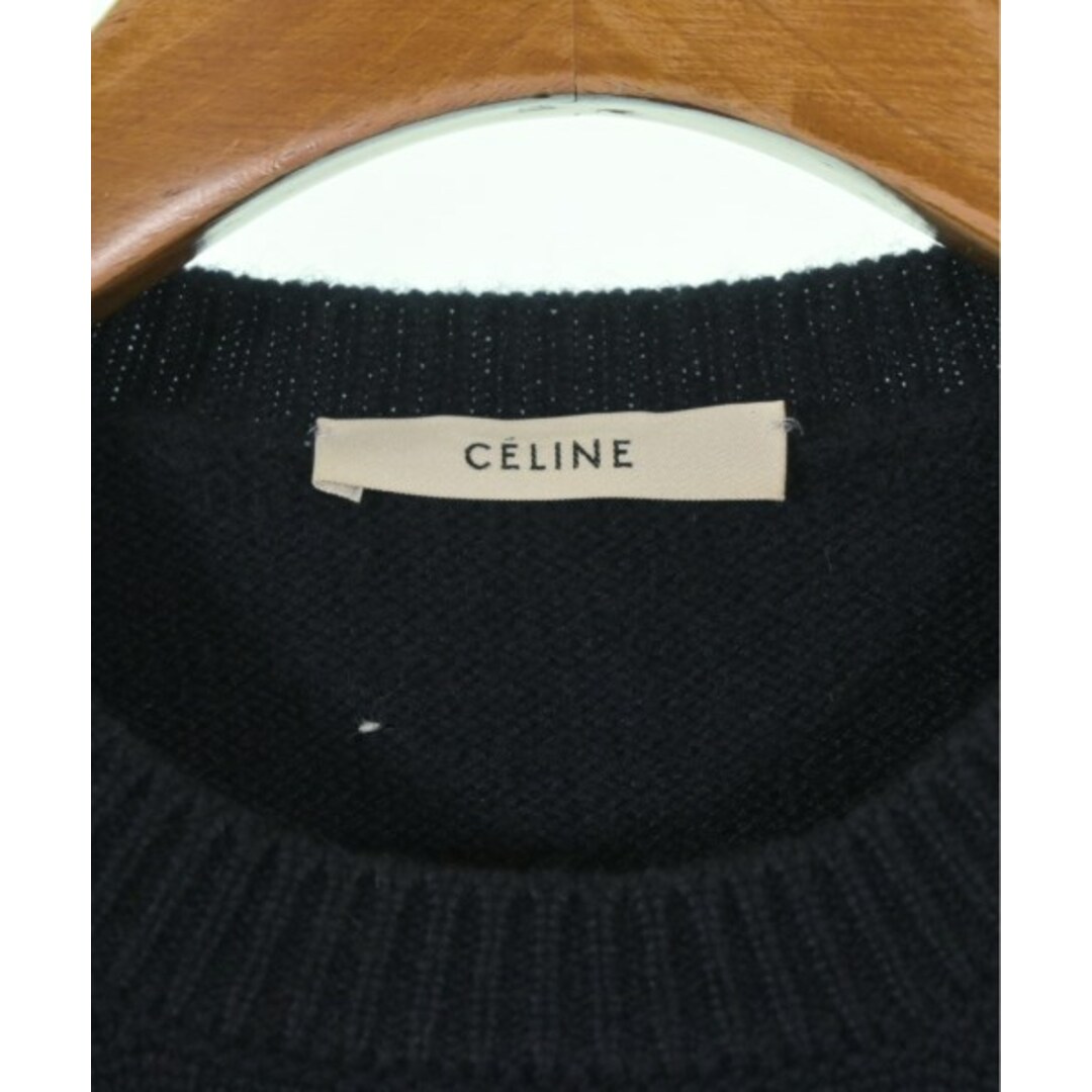 CELINE - CELINE セリーヌ ニット・セーター L 紺 【古着 CELINE - CELINE セリーヌ ニット・セーター L 紺 【古着