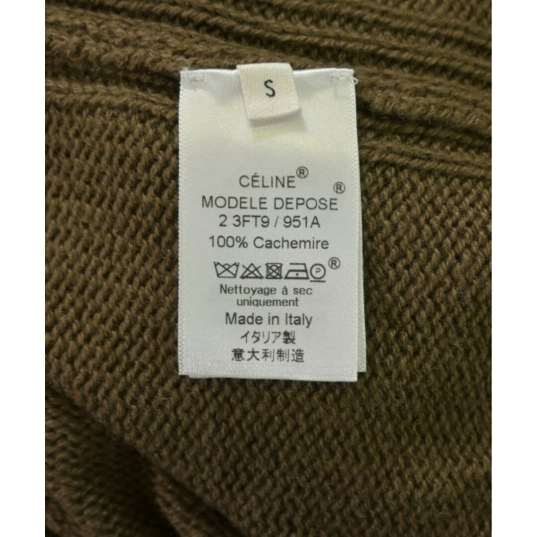 CELINE - CELINE セリーヌ ニット・セーター S カーキ 【古着 CELINE - CELINE セリーヌ ニット・セーター S カーキ 【古着