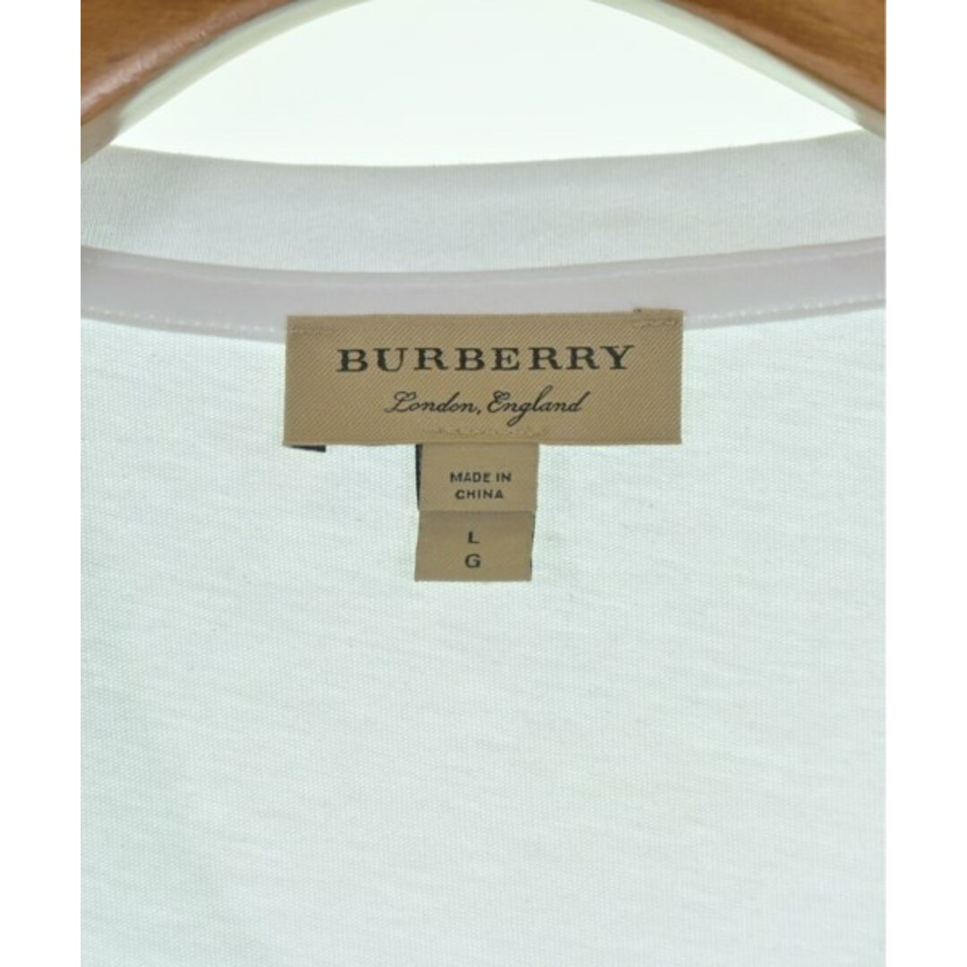 BURBERRY - BURBERRY バーバリー Tシャツ・カットソー L 白 BURBERRY - BURBERRY バーバリー Tシャツ・カットソー L 白