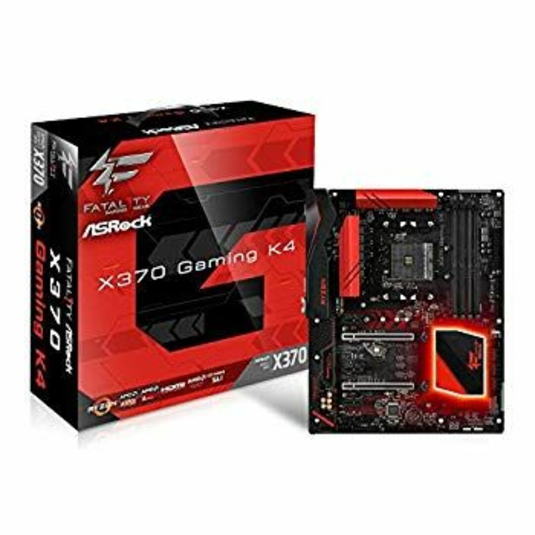 ASRock AMD X370チップセット搭載 ATXマザーボード X370 Gaming K4 dwos6rj スマホ/家電/カメラのPC/タブレット(PCパーツ)の商品写真