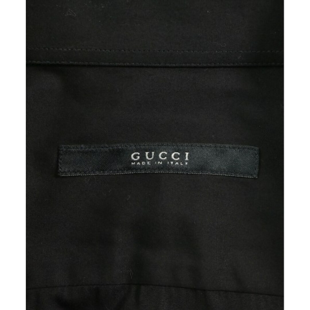 GUCCI - GUCCI グッチ ドレスシャツ 38(S位) 黒 【古着】【中古 GUCCI - GUCCI グッチ ドレスシャツ 38(S位) 黒 【古着】【中古