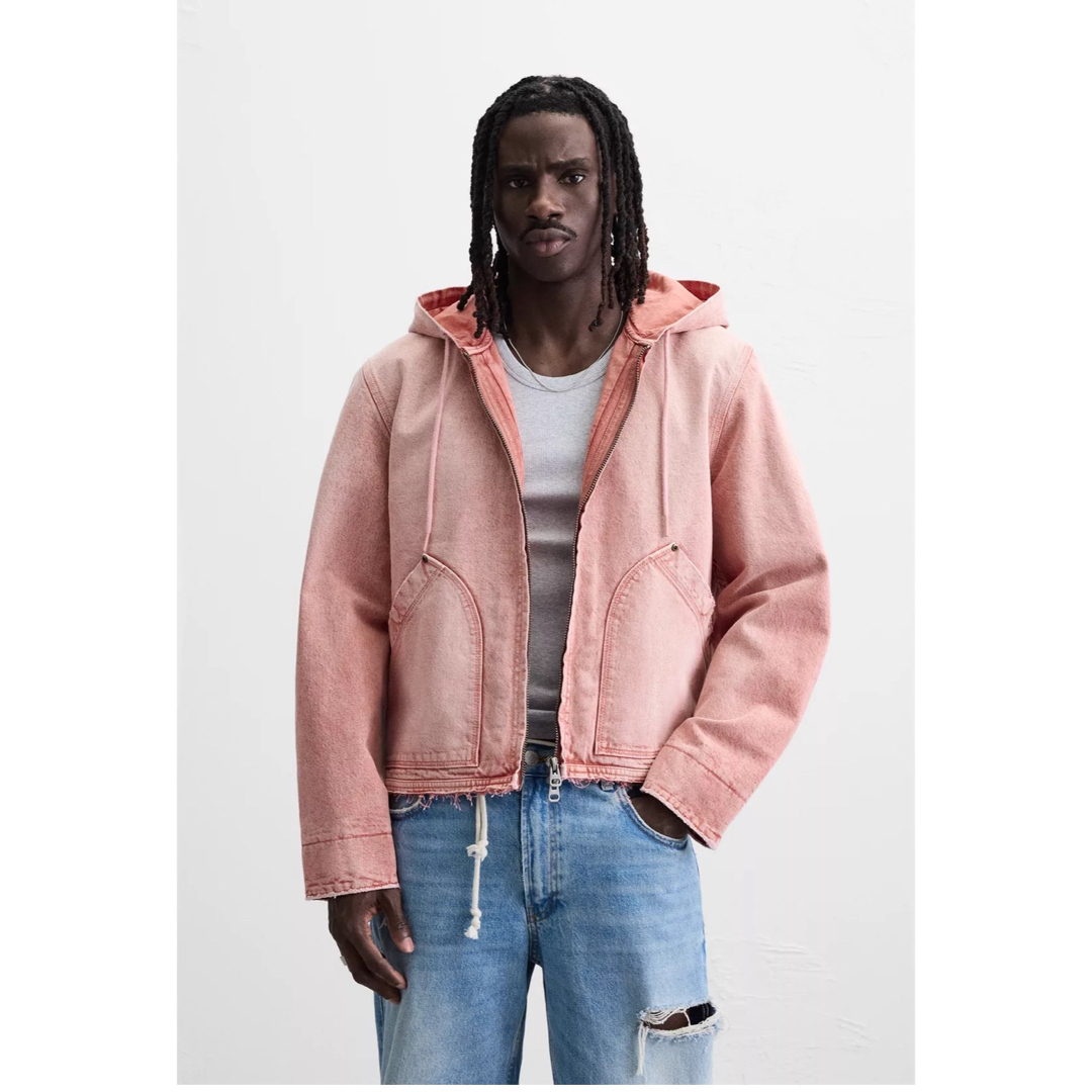 ZARA - 完売品 ZARA ウォッシュドフード付きジャケット XL新品 ZARA - 完売品 ZARA ウォッシュドフード付きジャケット XL新品