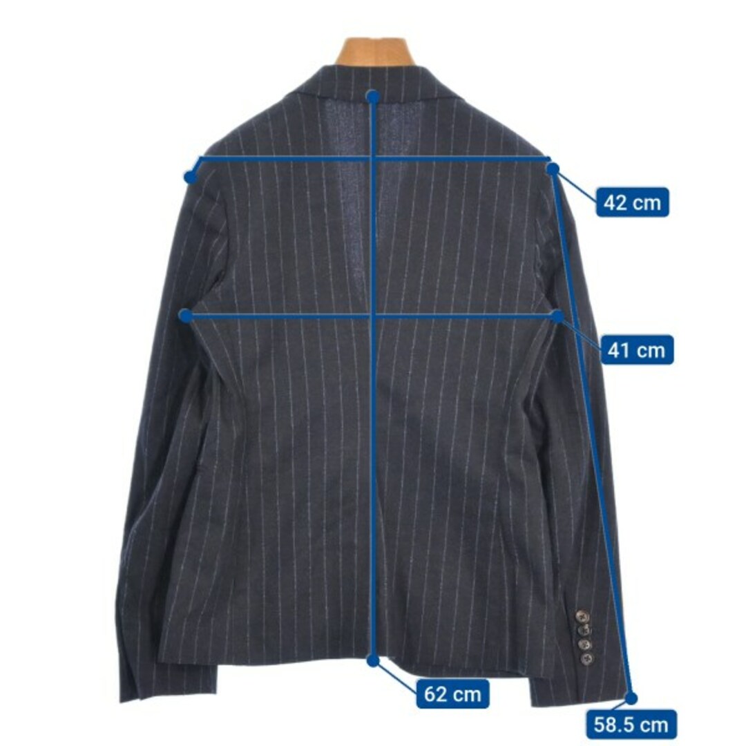 LARDINI - LARDINI テーラードジャケット 40(M位) 紺(ストライプ LARDINI - LARDINI テーラードジャケット 40(M位) 紺(ストライプ