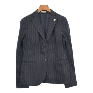 LARDINI - LARDINI テーラードジャケット 40(M位) 紺(ストライプ LARDINI - LARDINI テーラードジャケット 40(M位) 紺(ストライプ