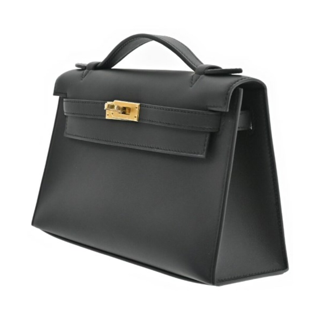 HERMES - HERMES エルメス ハンドバッグ - 黒 【古着】【中古 HERMES - HERMES エルメス ハンドバッグ - 黒 【古着】【中古