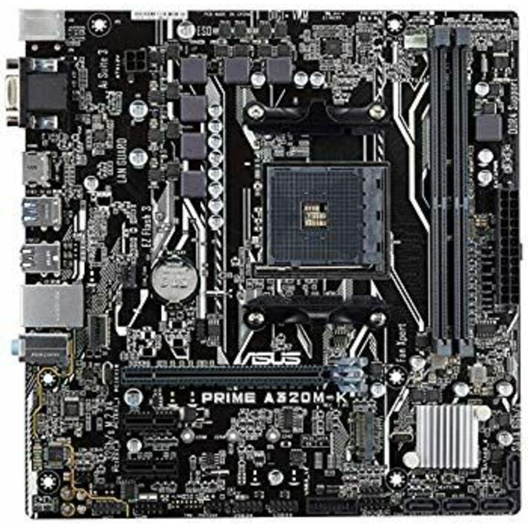 ASUS AMD A320搭載 マザーボード Socket AM4対応 PRIME A320M-K dwos6rj スマホ/家電/カメラのPC/タブレット(PCパーツ)の商品写真