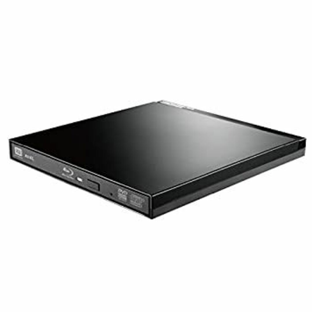 ロジテック Blu-ray ブルーレイ 外付けドライブ USB3.0 UHD BD対応 書込ソフトCyberLink Power2Go 8付 ブラック LBD-PUD6U3LBK スマホ/家電/カメラのPC/タブレット(PC周辺機器)の商品写真