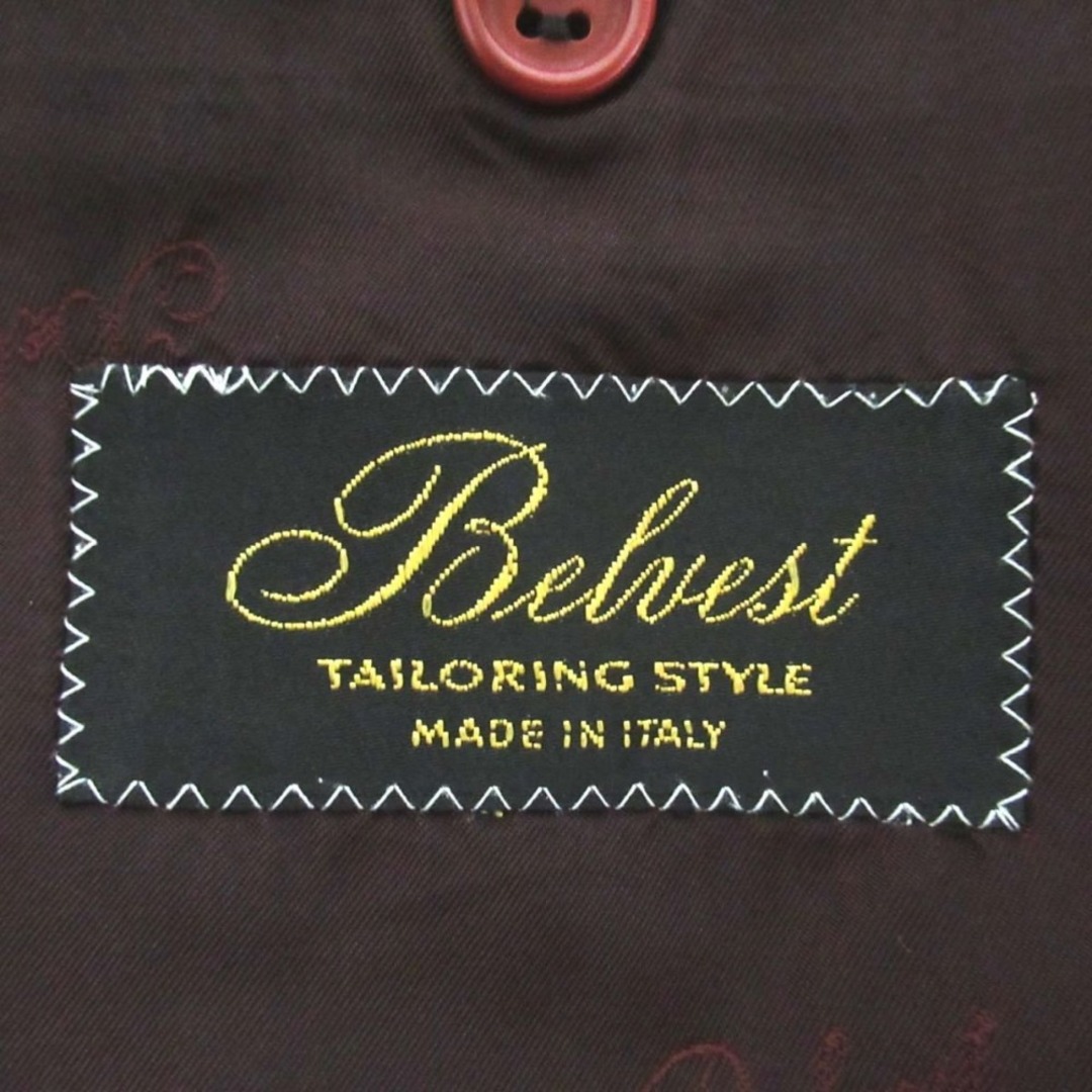 BELVEST - 美品 Belvest ベルベスト SUPER100S ストライプ柄 BELVEST - 美品 Belvest ベルベスト SUPER100S ストライプ柄